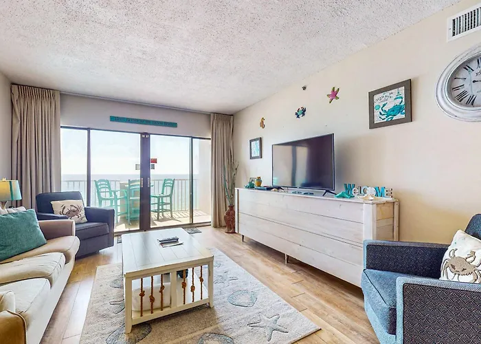 Tropical Winds Beachfront Beauty With Pool Balcony Grills - Close To Gulf Shores